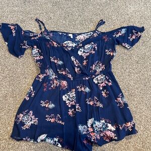 Floral Off-Shoulder Romper